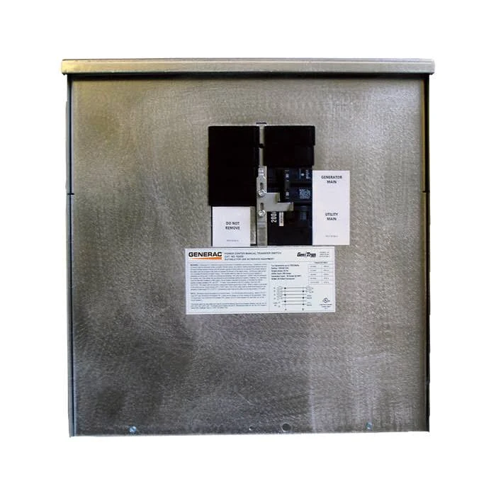 Generac 200-Amp Manual TRANSFER Switch 6335