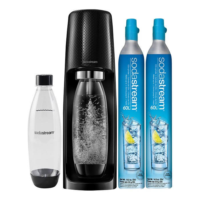 Sodastream Fizzi Sparkling Water Maker Bundle, Black
