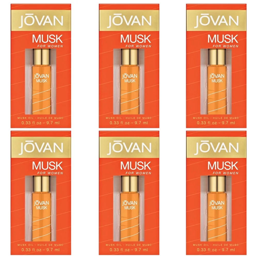 Pack of (6) JOVAN JOVAN MUSK MUSK OIL 0.33 OZ BODLDY