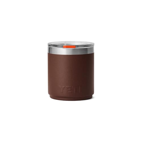 YETI Rambler Lowball, Vacuum Insulated Stainless Steel Stackable Lowball with MagSlider Lid, Stainless Steel, 10 oz (296 ml)
