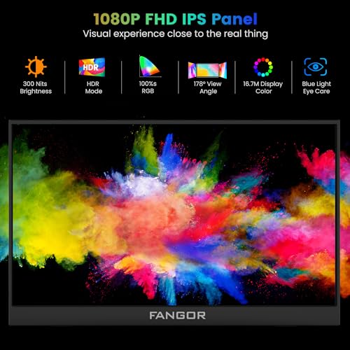 FANGOR Portable Monitor, 15.6