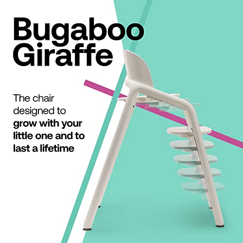 Bugaboo Giraffe Wooden Baby High Chair, Adjustable in 1 Second, Easy to Clean, Safe and Ergonomic Highchair, Suitable from Birth in Combination with Newborn Set (Sold Separately), Warm Wood/Gray