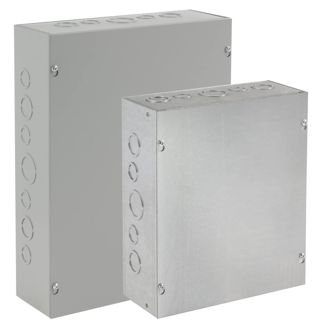 Hoffman ASE24X12X6NK Pull Box, Screw COVER, Steel, 24 inch x 12 inch x 6 inch, Gray