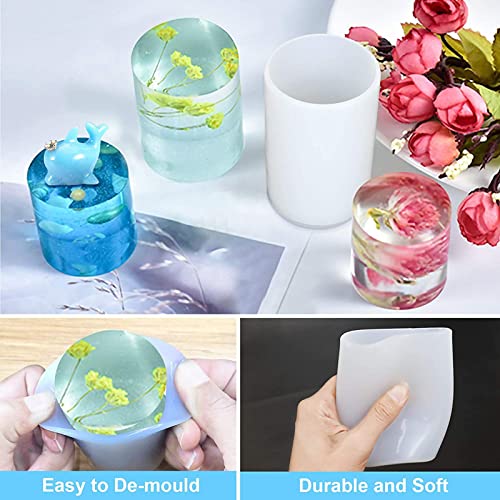 2 Pack Swan Mold Swan Resin Mold Silicone Mold 3D Swan Table Decoration Resin Mold Flower Resin Mold 3D Flower Candle Mold Silicone Mold for Resin Candle Mold Swan Soap Mold 3D Animal Mold