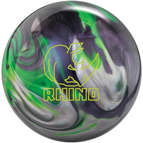 Brunswick Rhino Carbon/Lime/Silver Bowling Ball