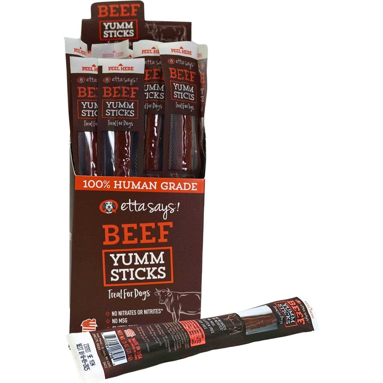 Etta Says! Beef Yumm Sticks Dog Treats - Pet Supplies online store