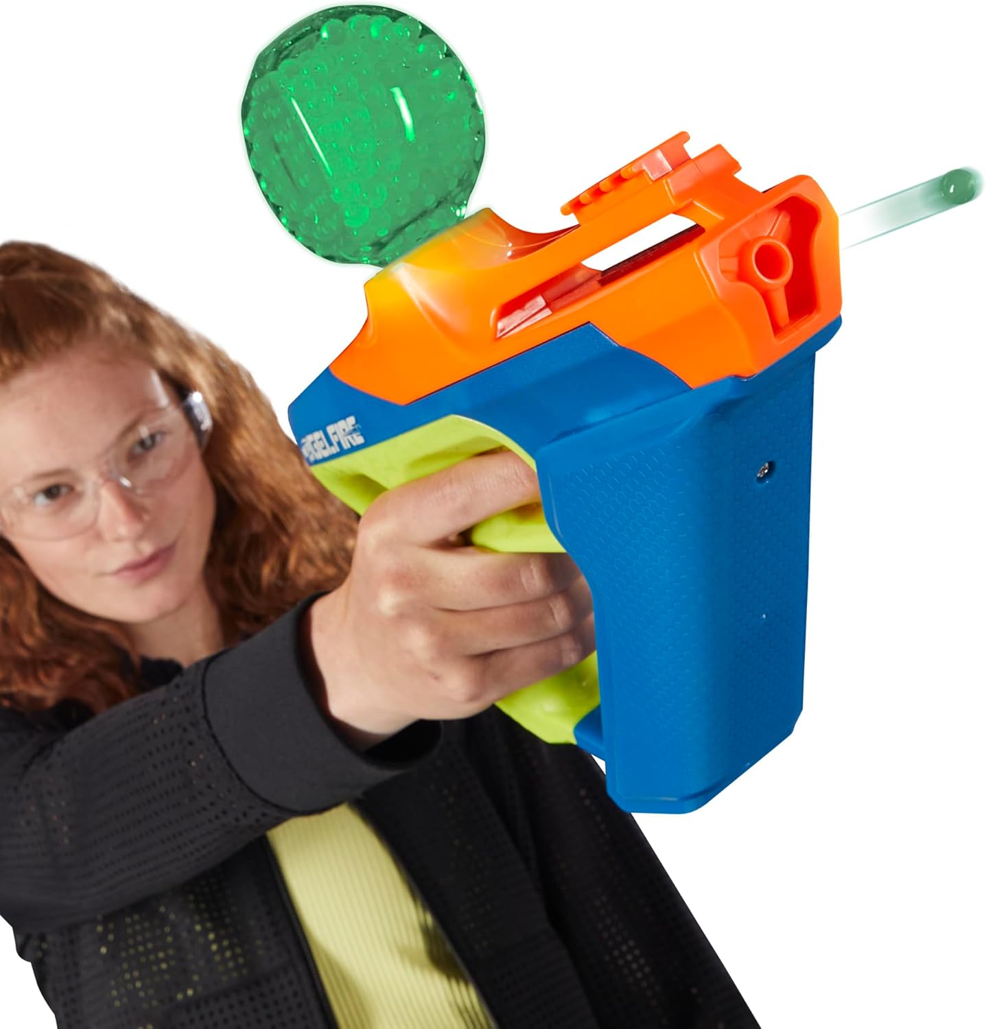 Nerf Pro Gelfire Nightfall Uproar Full Auto Blaster, 150 FPS, 10,000 Rounds, Glow in The Dark Blaster, Eyewear, Age 14+