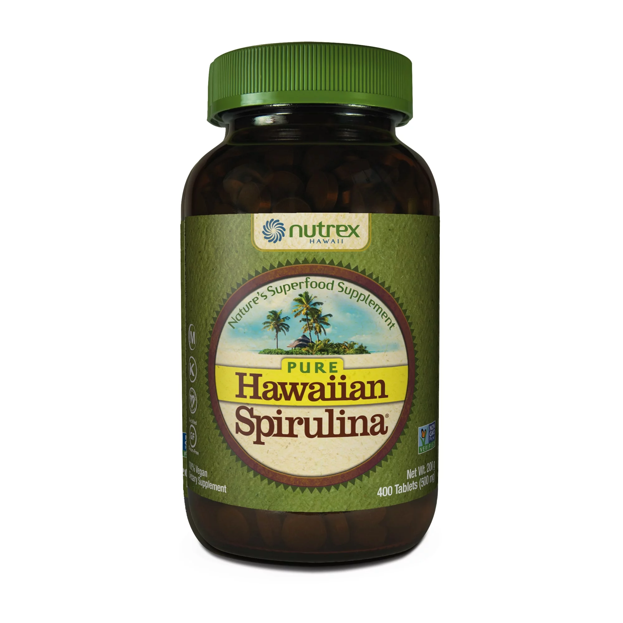 Nutrex Hawaii Pure Hawaiian Spirulina, 500 mg Tablets, 400 Ct
