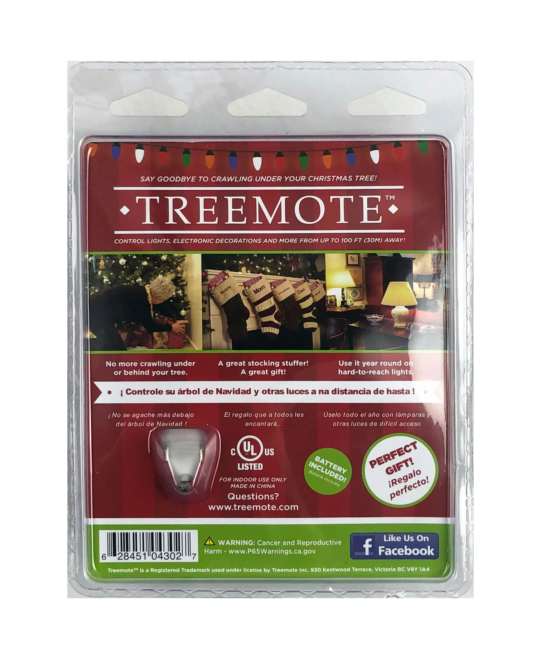 Treemote Christmas Tree Remote Wireless Switch Controls Lights & Electronics