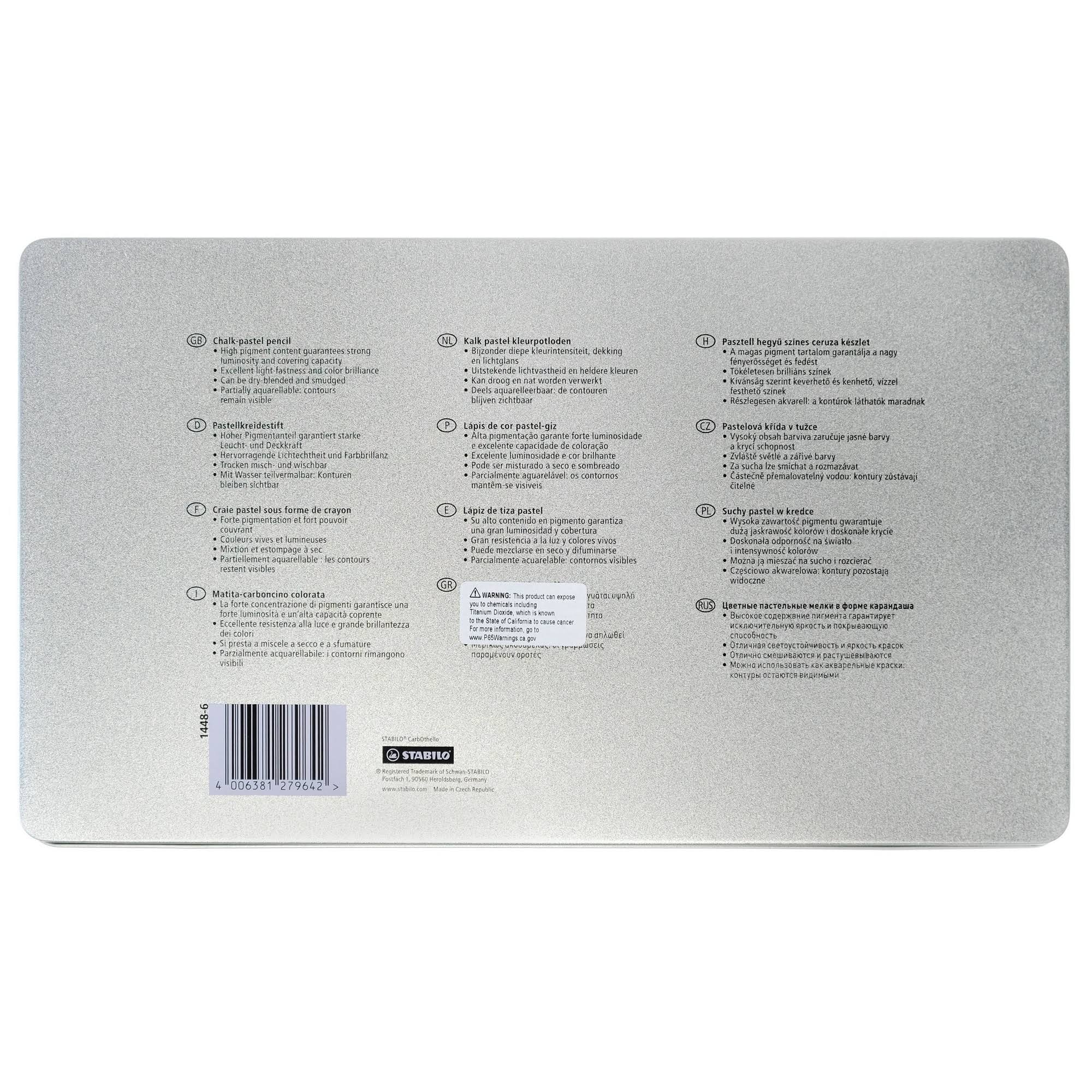 Stabilo CarbOthello Pastel Pencil Set of 48