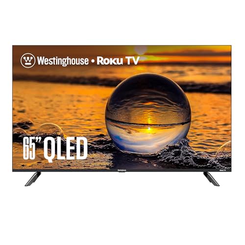 Westinghouse Roku TV - 43 Inch Smart TV, 4K UHD QLED Television w/HDR 10+, Dolby Vision, Wi-Fi & Mobile App Connectivity, Flat Screen Compatible w/Apple HomeKit, Alexa, & Google Assistant