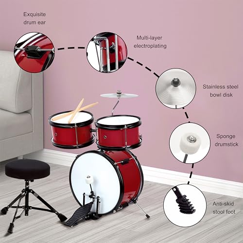 5-Piece Kids / Junior Drum Set 13