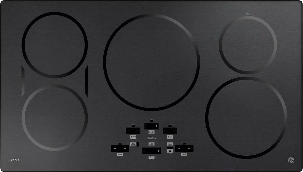 GE PHP9036BMTS 36 Inch Built-In Electric Induction Cooktop with 5 Elements
