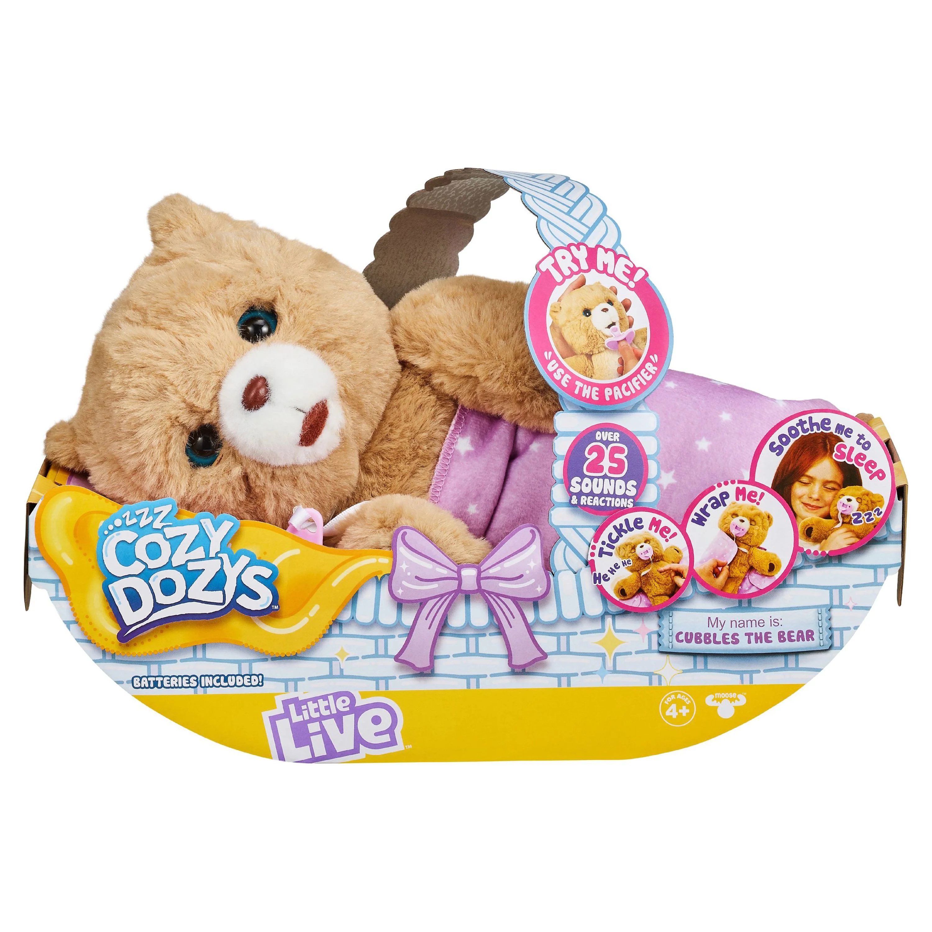 Little Live Pets Cozy Dozy Cubbles the Bear - over 25 Sounds and Reactions