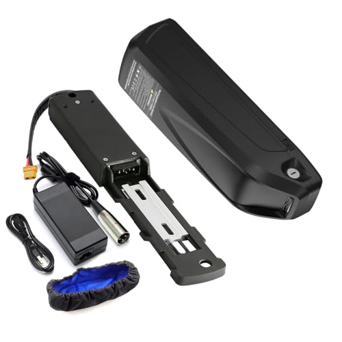 48V Ebike Battery, 20Ah Electric Bicycle Lithium LGCell Battery for Bafang Ebikeling AW Ancheer Voilamart and Other Motors from 0 to 1500W, with Base and Charger and Waterproof Cover, Black