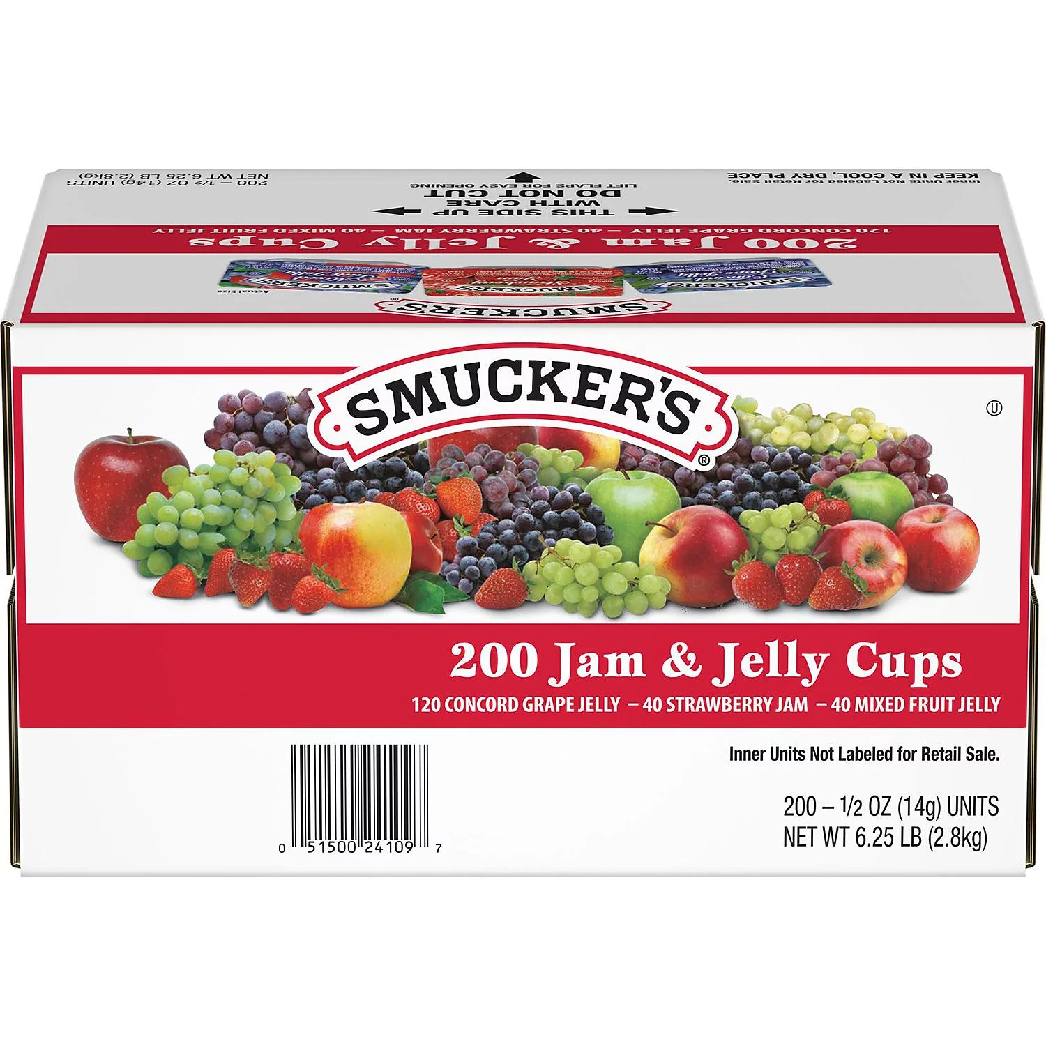 Smucker's Assorted Jelly Cups (0.5 Ounce, 200 Count)