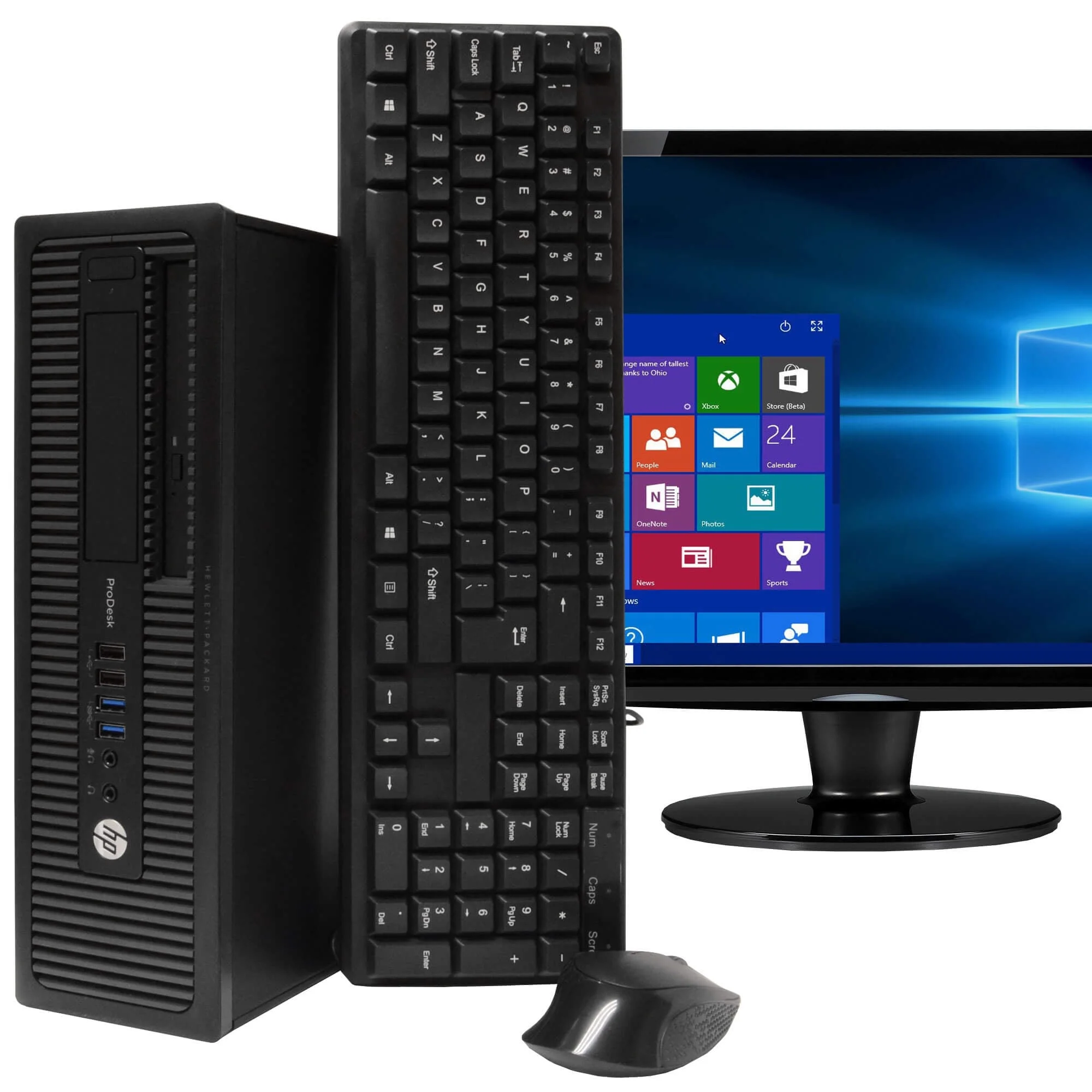 Restored HP ProDesk 600G1 Desktop Computer PC, 3.20 GHz Intel i5 Quad Core, 8GB RAM, 250GB HDD, Windows 10 Home 64-Bit (Refurbished)