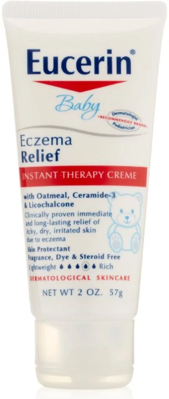Eucerin Baby Eczema Relief Instant Therapy 2 oz (Pack of 4)