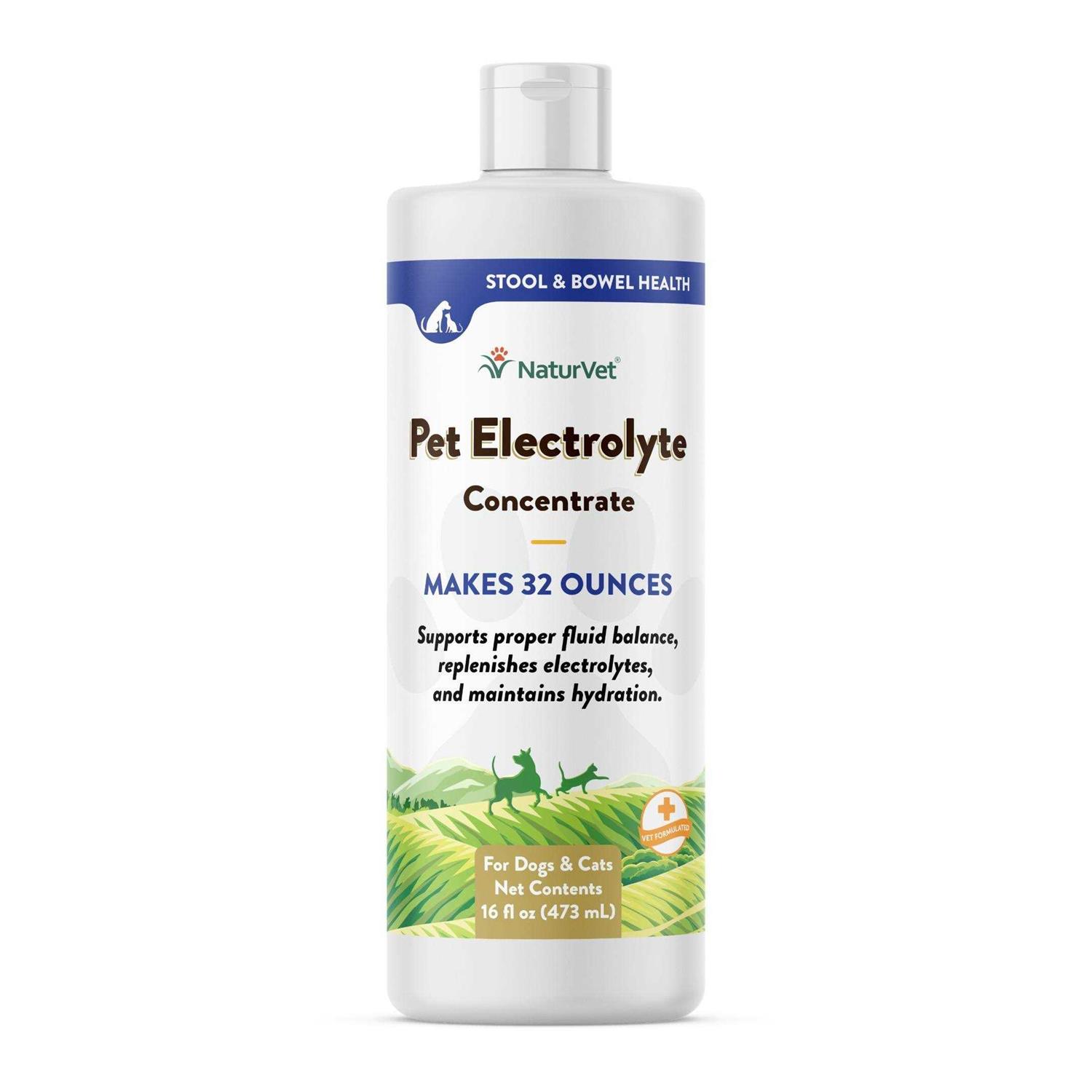 NaturVet Pet Electrolyte Concentrate 16 oz for Dogs & Cats - Pet Supplies online store