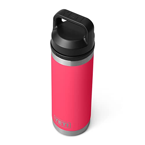 YETI Rambler 18 oz Bottle, Vacuum Insulated, Stainless Steel with Chug Cap, Sandstone Pink