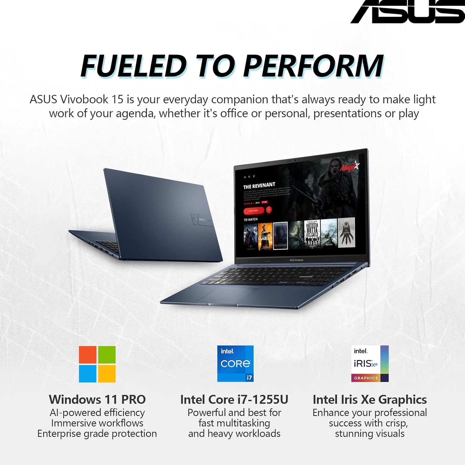 ASUS Vivobook 15 Laptop Touchscreen Computer, 15.6 Laptop Touch Screen FHD, Intel 10 Core i7, 40GB RAM 1TB SSD, Windows 11 Pro Lifetime Microsoft Office Included, Backlit Numeric Keyboard Webcam WiFi6