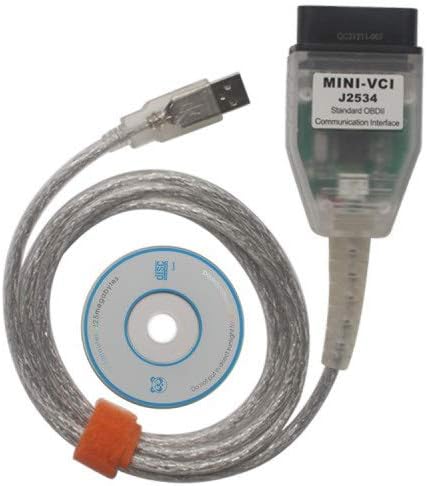 Mini VCI J2534 TIS techstream Diagnostic Cable, OBD2 Scanner for Toyota Lexus Scion Pack of 2