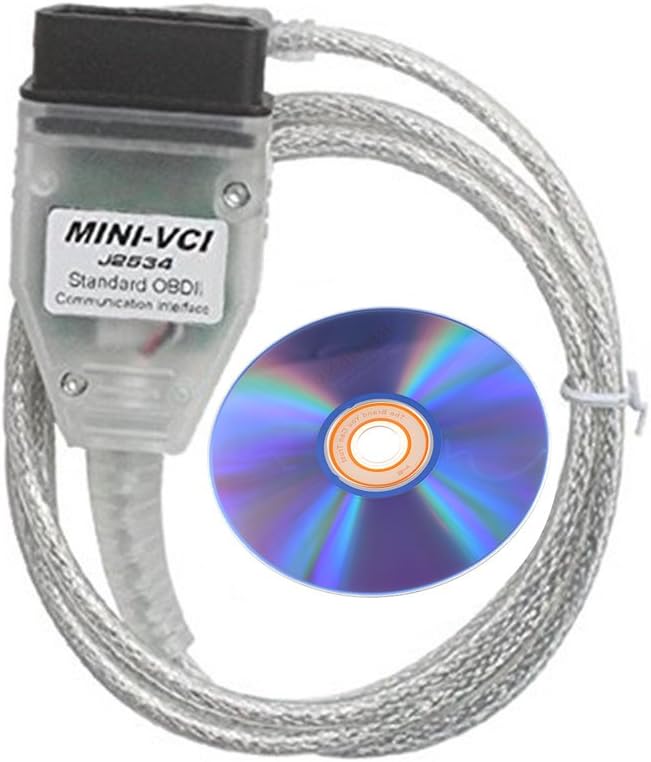 Toyota Techstream Diagnostic Cable Mini VCI J2534 OBD Scanner V2.0.4 for Toyota Lexus TIS Techstream (Updated Version)