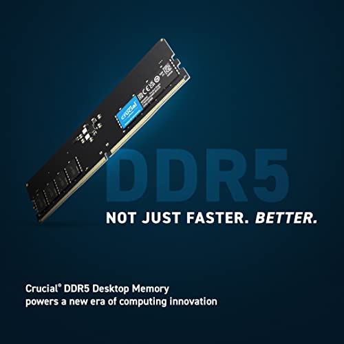 Crucial RAM 16GB DDR5 4800MHz CL40 Desktop Memory CT16G48C40U5