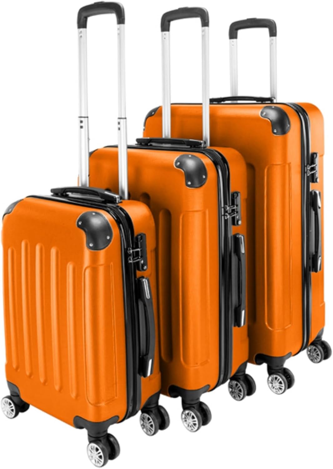 3 Piece Set Luggage, Hardside Roller Suitcase 20