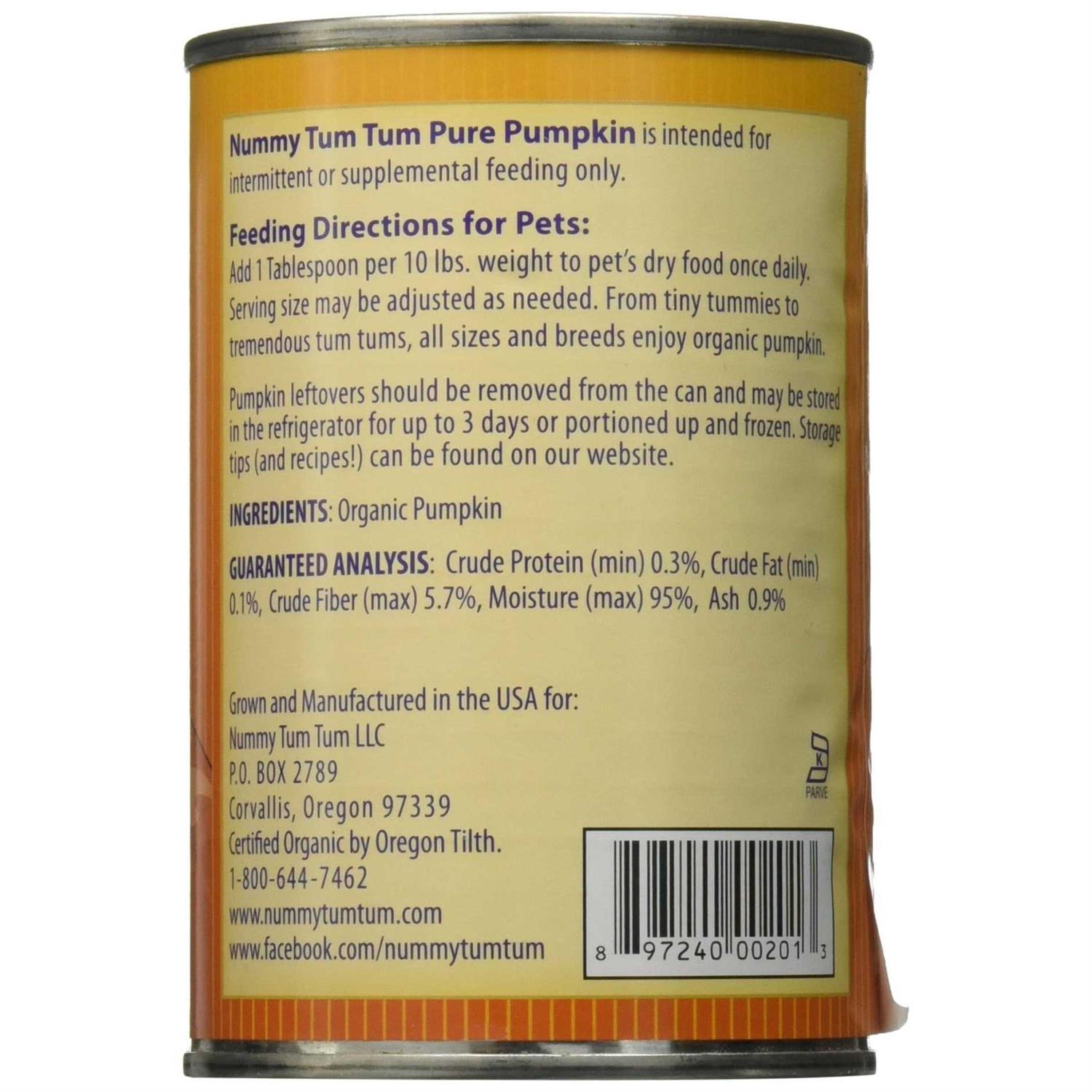 Nummy Tum-Tum Organic Pumpkin - Pet Supplies online store