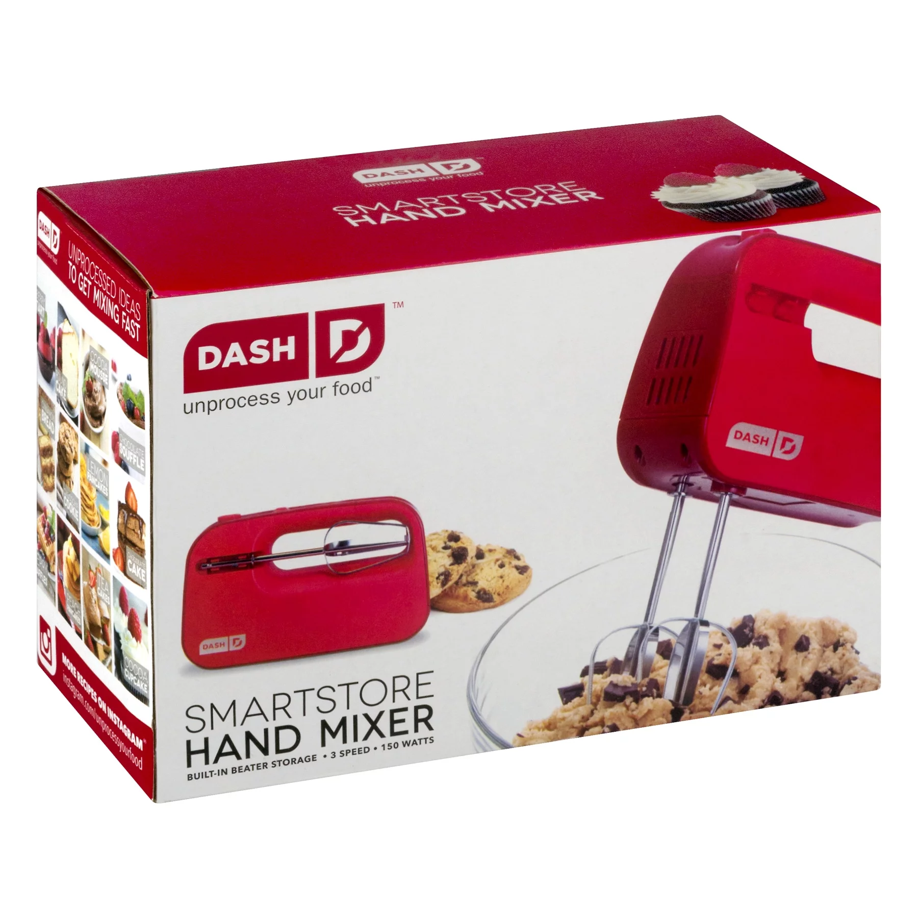 Dash D Smart Store Red Hand Mixer