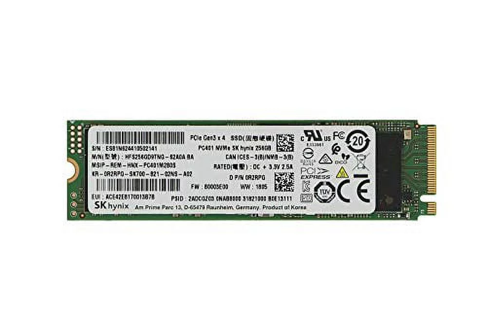 SK Hynix 256GB M.2 SSD (Solid State Drive) NVMe PCIe Model: HFS256GD9MND-5510A BA - OEM