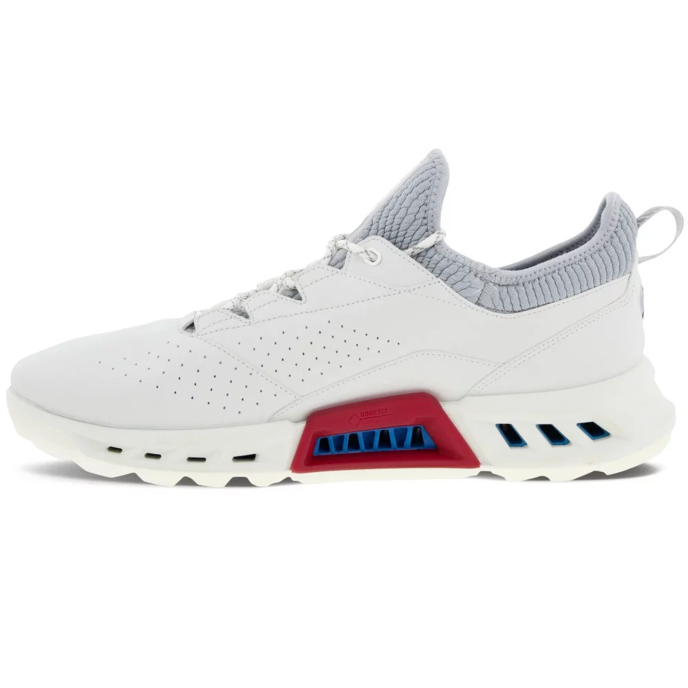 NEW Mens ECCO Biom C4 Golf Shoes White / Concrete Size US 10-10.5 EU 44