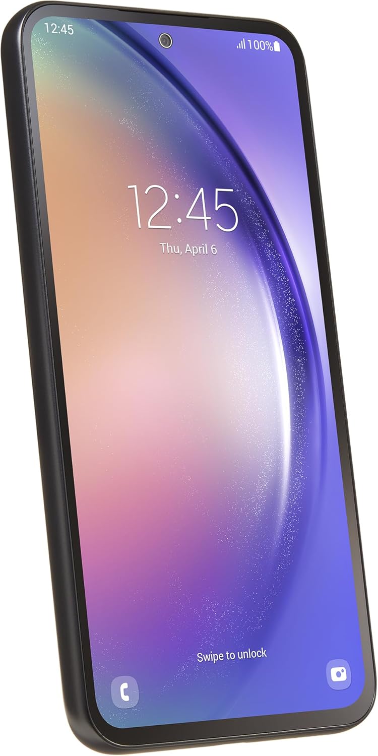 TracFone | Samsung Galaxy A54 5G | Locked | 128GB | 5000mAh Battery | 50MP Main camera | 6.4-in. 120Hz Full HD+ Super AMOLED Display | Black