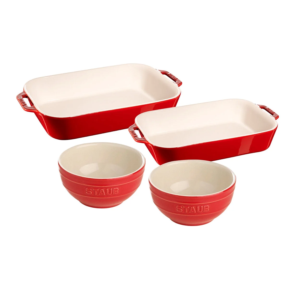 Staub Ceramic 4-Piece Baker's Set: A Professional Choice for Baking