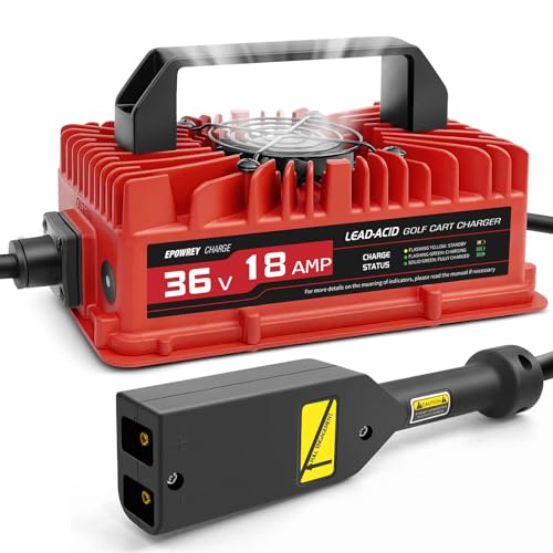18 AMP 36 Volt Golf Cart Battery Charger for EZGO TXT with D Style Plug