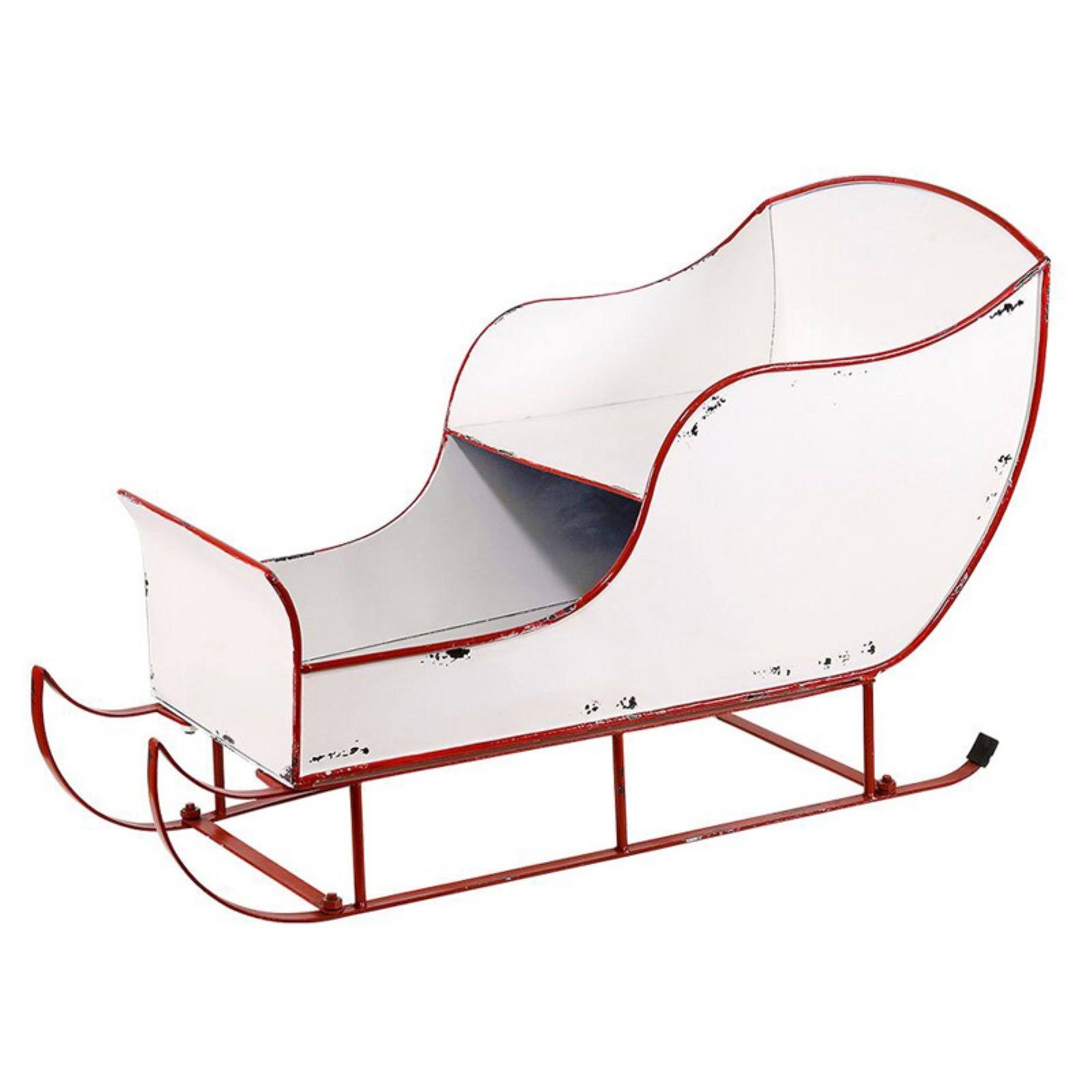 Alpine Corporation Metal Christmas Sleigh