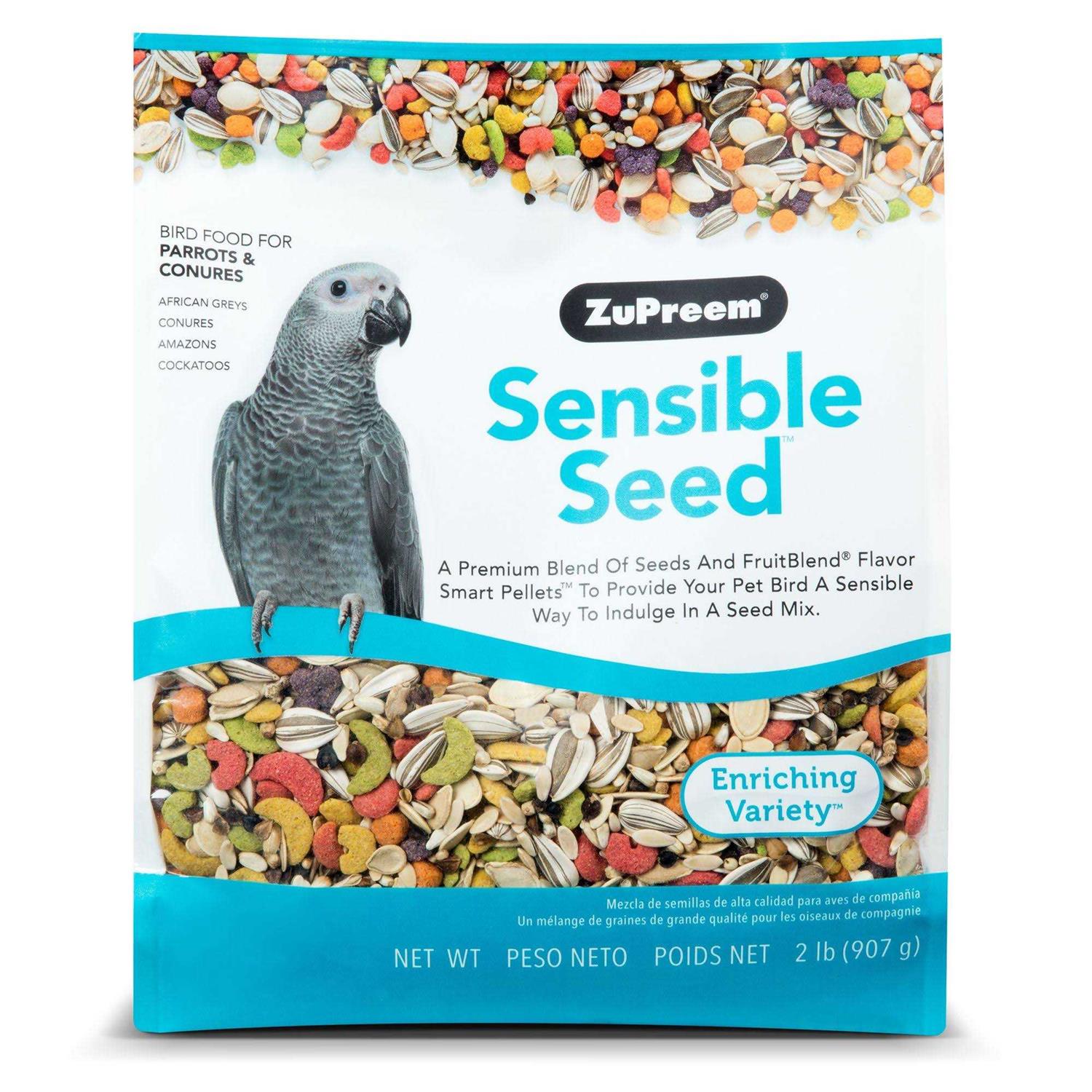 ZuPreem Sensible Seed Bird Food for Parrots & Conures - Pet Supplies online store