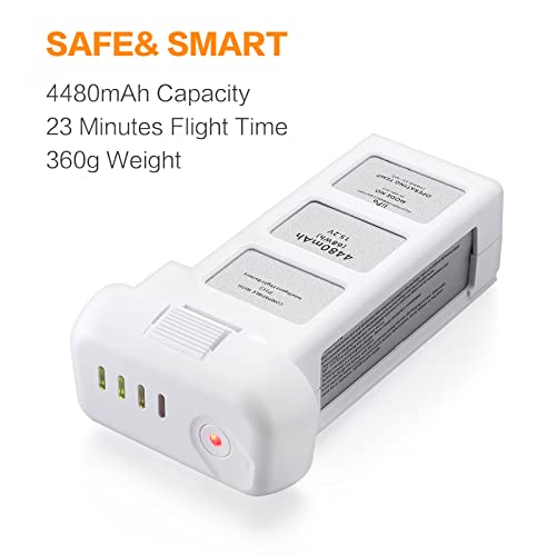 LORDONE Intelligent Flight Battery 15.2V 4480mAh for DJI Phantom 3 Standard/Pro/Advanced/4K/SE Drone,Extended Battery