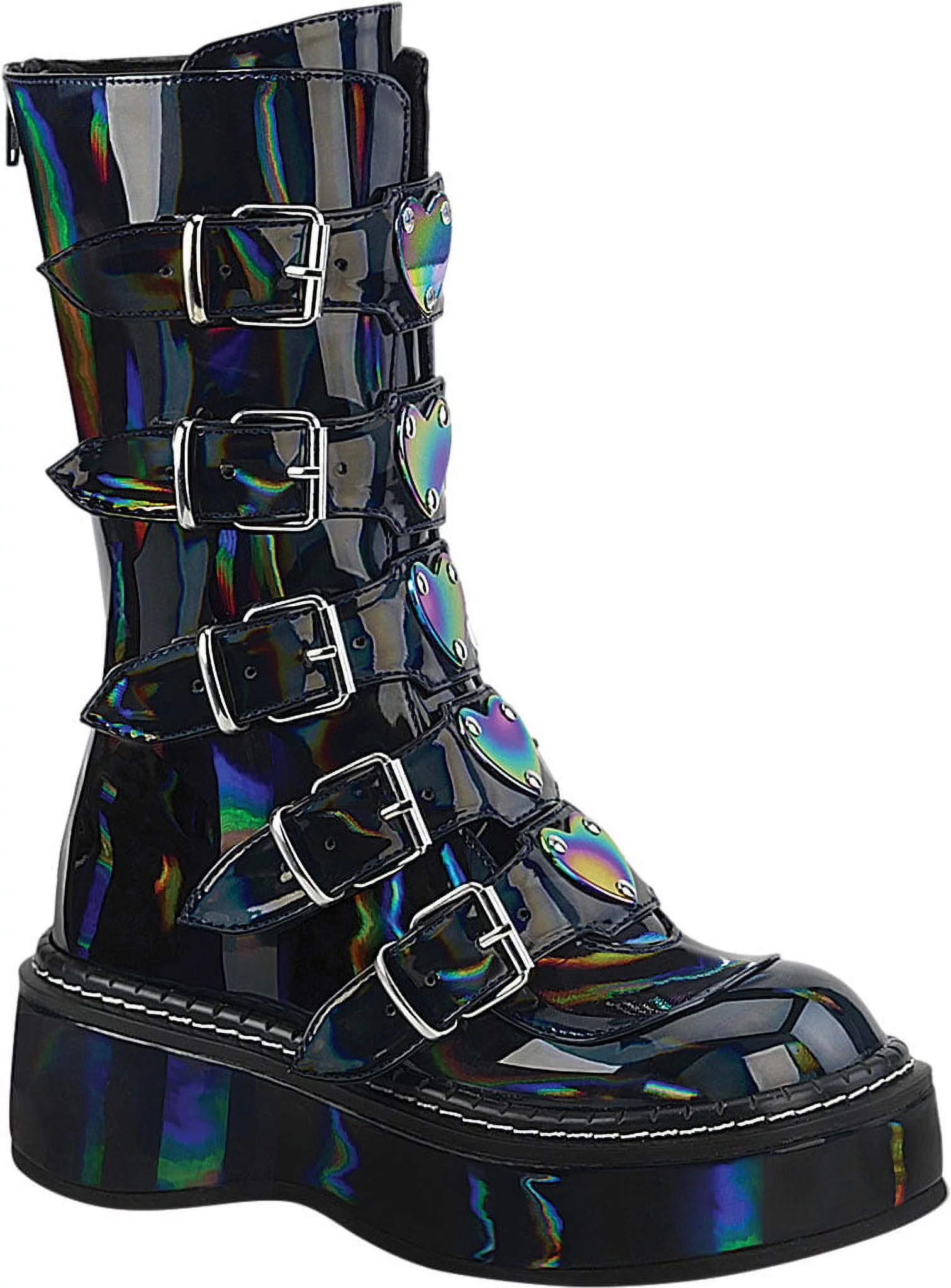 Women's Demonia Emily 330 Platform Mid Calf Boot - Curated Treasures Market