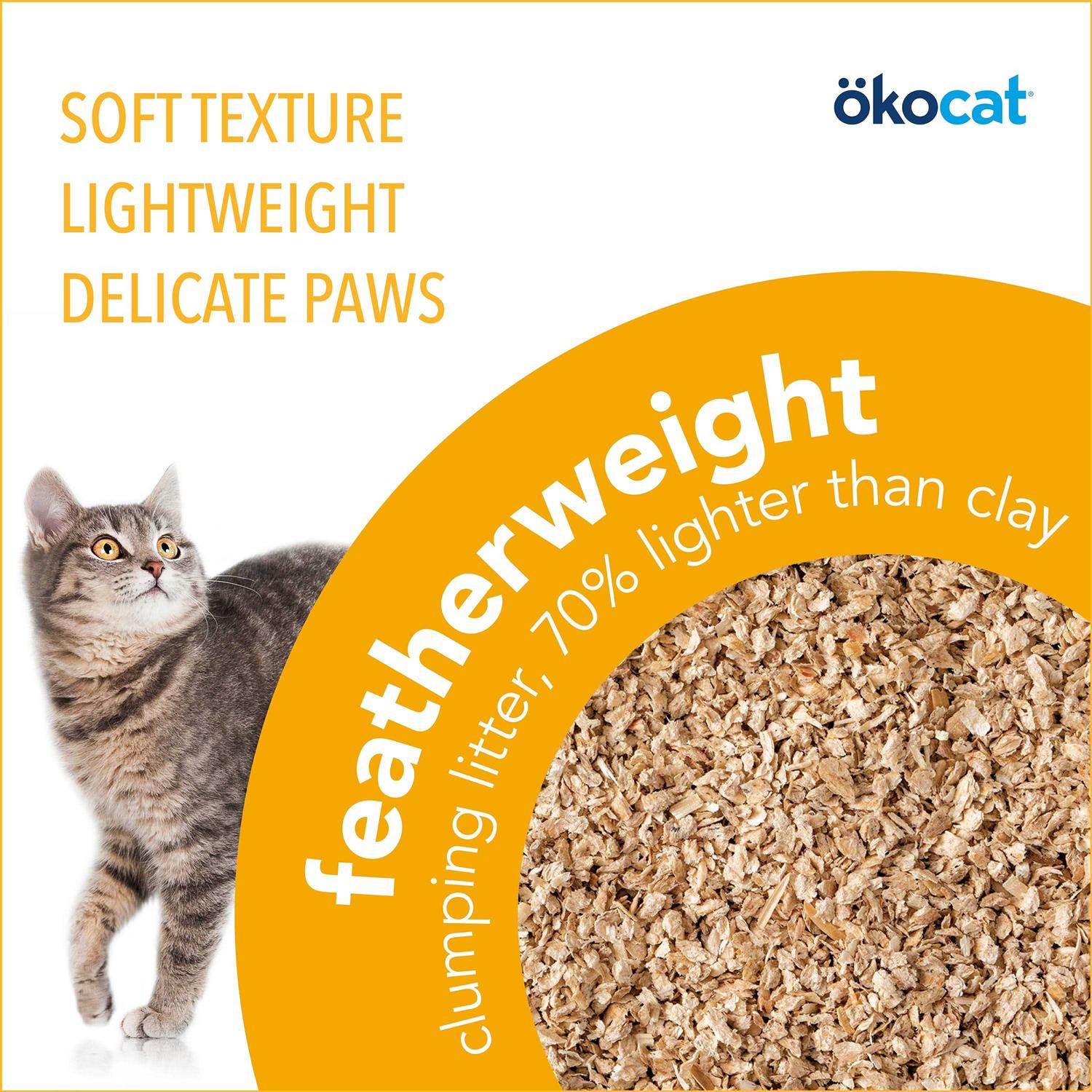 Okocat Featherweight Clumping Wood Cat Litter - Pet Supplies online store