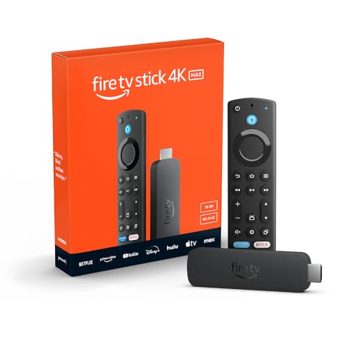 Like-New Amazon Fire TV Stick 4K Max streaming device (newest model) supports Wi-Fi 6E, free & live TV without cable or satellite