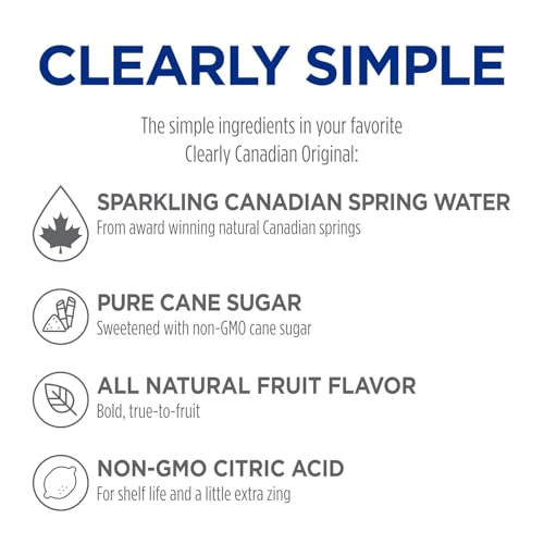 Clearly Canadian Mountain Blackberry Sparkling Water, 11 Fl Oz