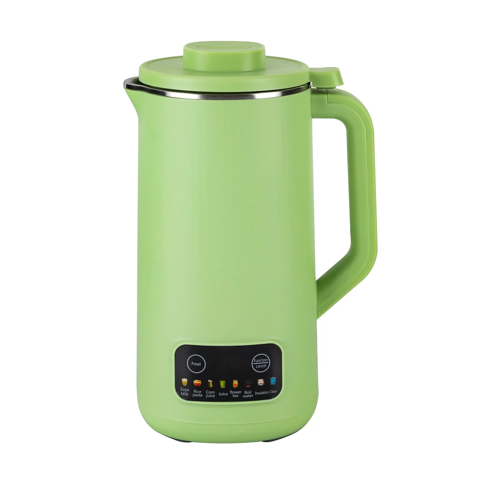 MIDUO Soymilk Machine Hot & Cold Foods Blender Nuts Almonds Milk Maker With Keep Warm