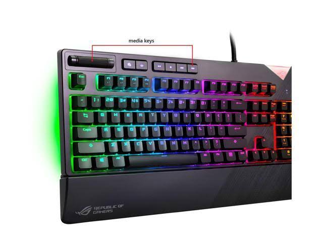 Asus ROG Strix Flare Cherry MX Blue Mechanical RGB Gaming Keyboard