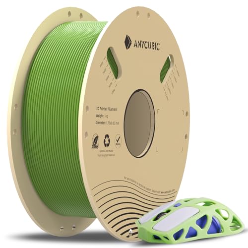 ANYCUBIC PLA 3D Printer Filament, RFID 3D Printing PLA Filament 1.75mm Dimensional Accuracy +/- 0.02mm, 1KG Spool (2.2 lbs), Pearl Black