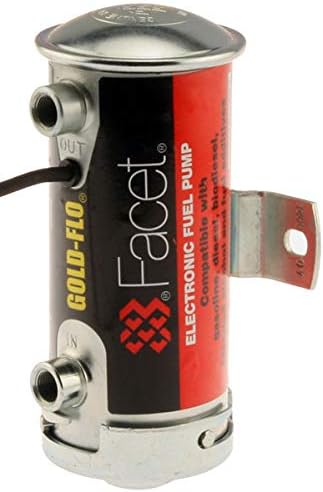 Facet 40002N, Facet Cylindrical 12v Fuel Pump, 1/8 NPT, 2.75-4 psi