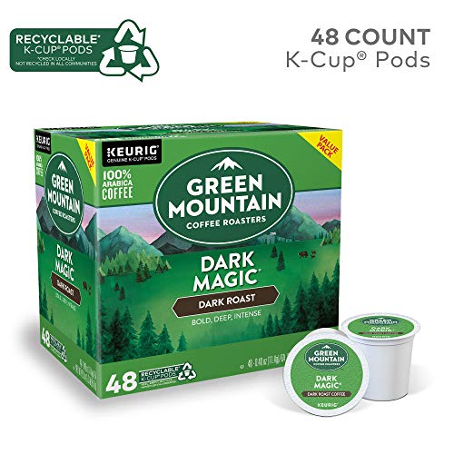 Green Mountain Coffee Roasters Dark Magic Keurig Single-Serve K-Cup Pods, Dark Roast Coffee, 72 Count