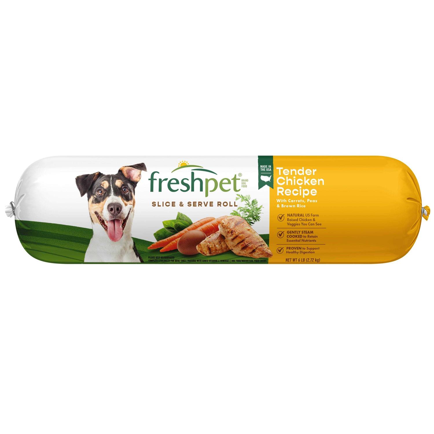 Freshpet Select Tender Chicken Recipe Slice & Serve Roll Dog Food - Pet Supplies online store