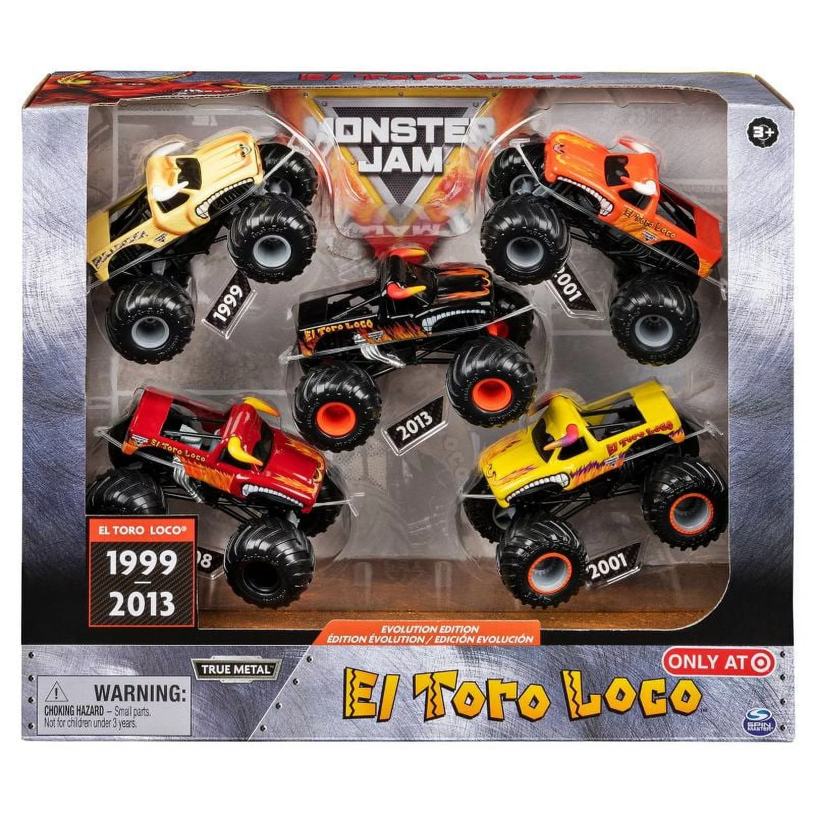Monster Jam Evolution Edition El Toro Loco 5pk1:64, 1999 - 2013